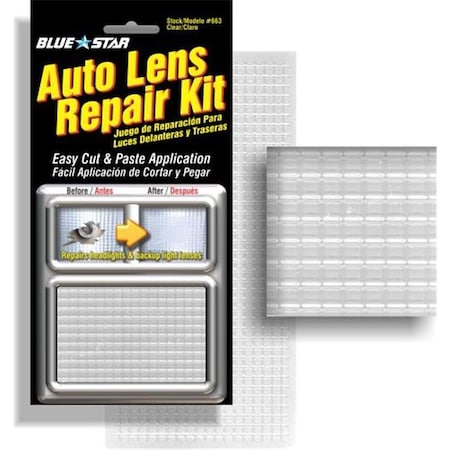 Blue Star Blue Star 663 Auto Lens Repair Kit; Clear Textured 663